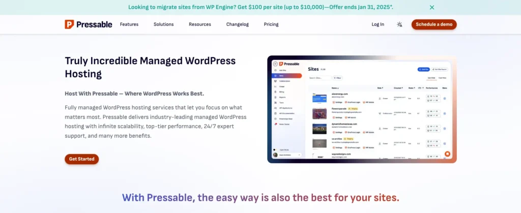 Pressable – Truly Incredible Managed WordPress Hosting