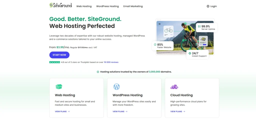 SiteGround- Web Hosting Perfected