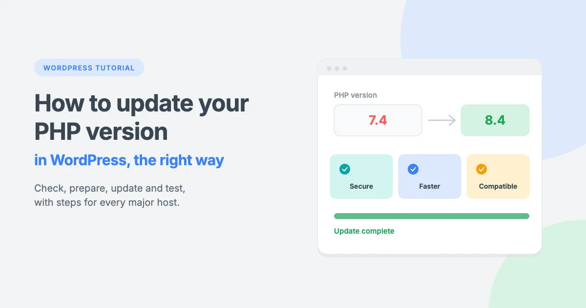 How to update your PHP version in WordPress the right way, from PHP 7.4 to 8.4