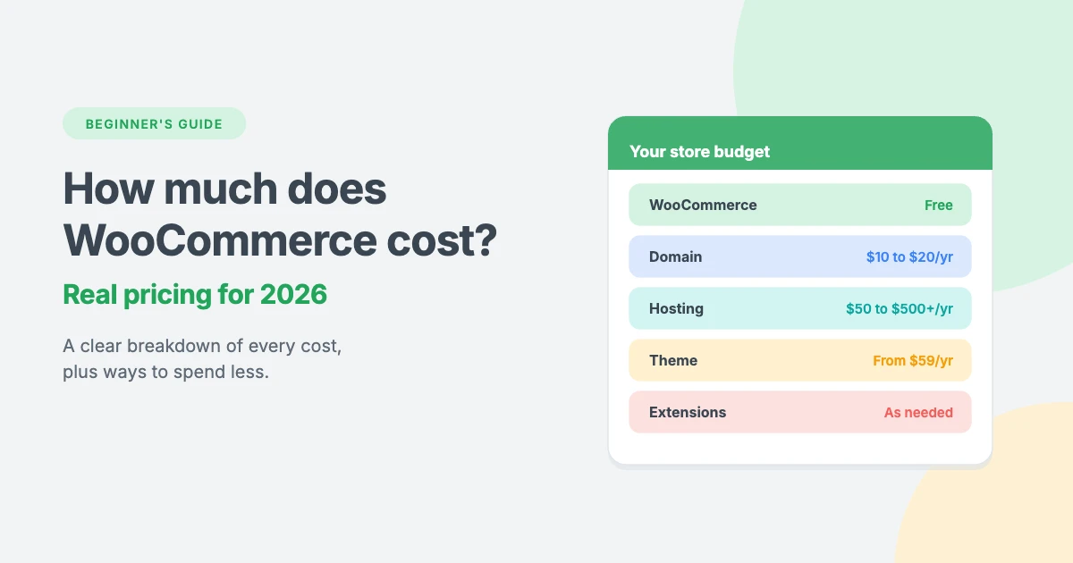 How much does WooCommerce cost: a beginner's guide to real WooCommerce pricing in 2026