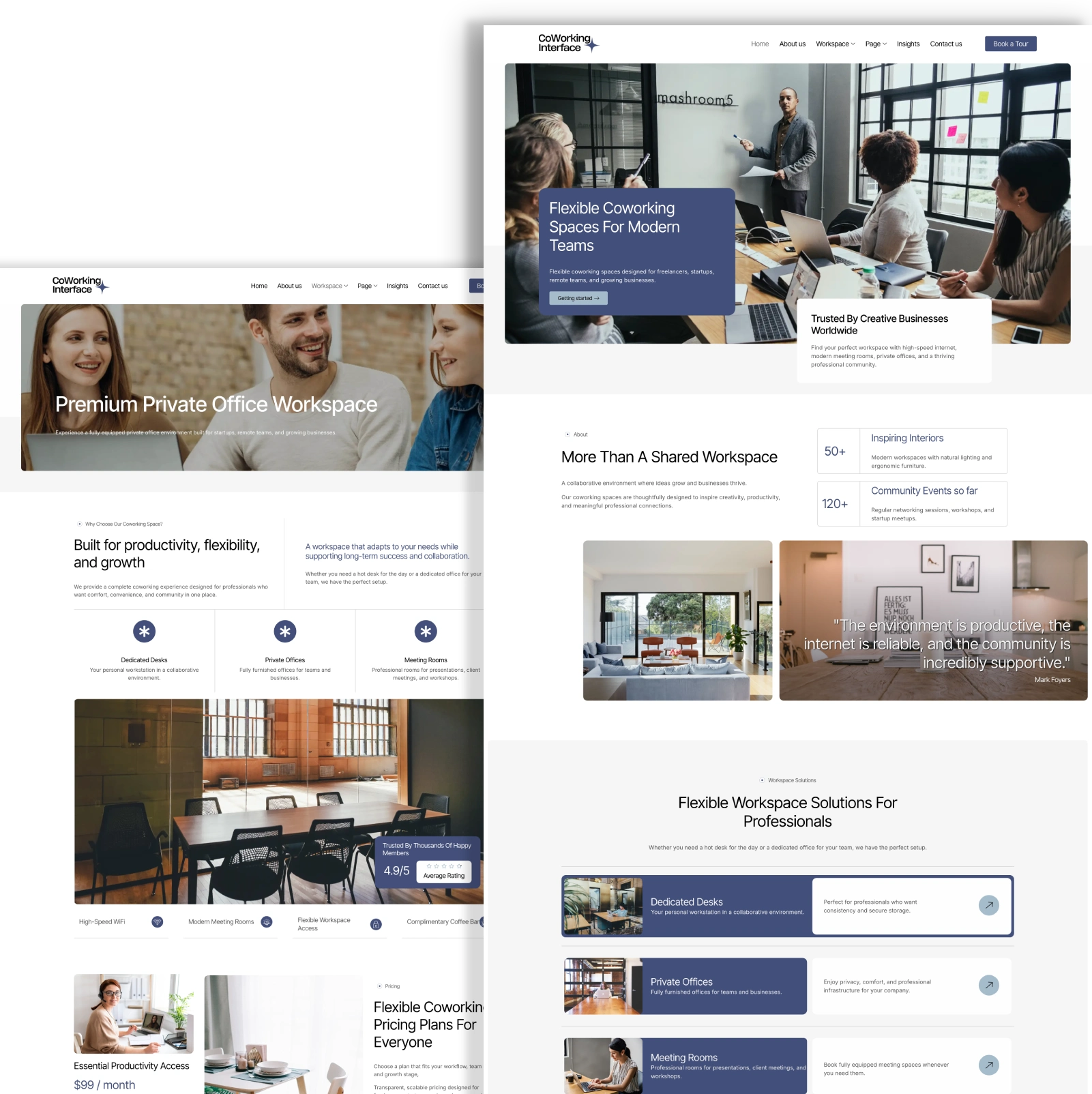 Coworking Interface